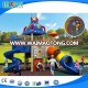 Plastic slide combination and cheap indoor playground equipment for amusement park